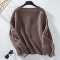thumbnail image 4 of ZZkhGo Women's Casual Loose Long Sleeve Top Colorblock V-Neck Knitted Sweater Cardigan Jacket Cardigan Winter Coats For Women Cardigan Sweaters For Women Lightweight, 4 of 5