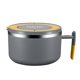 thumbnail image 4 of 1Pc Multi-purpose Noodle Bowl with Lid Useful Food Serving Container for Home (Grey), 4 of 4