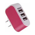 thumbnail image 1 of Cargador adaptador de corriente de pared para el hogar con tres puertos USB y LED Welling para viajes, portátil, enchufe estadounidense, 1 of 8