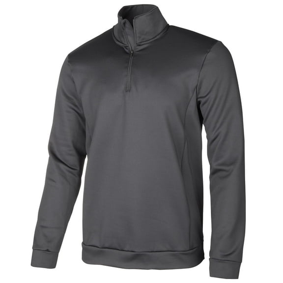 ID Ideology Mens Mock Neck Quarter Zip Shirt Deep Black M