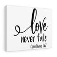 thumbnail image 4 of Scripture Walls  Love Never Fails Corinthians 13:7 Bible Verse Canvas Christian Wall Art Ready to Hang Unframed, 4 of 12