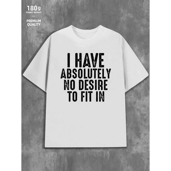 Unfit T-Shirt men's funny humor 180G 100% Cotton white husband funny humor Vintage Unisex Shirt Cotton tshirts Trendy Unisex Shirt Crewneck tshirts Casual Unisex Shirt Cotton tshirts