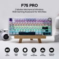 thumbnail image 2 of Teclado inalámbrico para juegos MechLands Aula F75 PRO 75% con RGB, 2 of 7