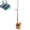 Orange, variant on Agiufgs Broom and Dustpan Set, Self-Standing with Built-In Comb, for Sweeping Hardwood Tile and Laminate Floors, Black