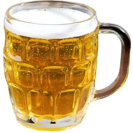 ACDANC Plastic Beer Mugs,18oz Clear Dimple Stein Beer Mug,Dishwasher-Safe,BPA Free