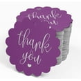 thumbnail image 4 of Inkdotpot Pack Of 50 Thank You Bridal Shower Favor Paper Tags Craft Real Silver Foil Hang Tags, 4 of 7