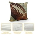 thumbnail image 4 of COMIO  Vintage American Football Pillow Covers Ball Games Sport Lover Rugby Pattern Pillow Case Cushion Cover Decoration Home Couch Bed  (Rugby 01), 4 of 5