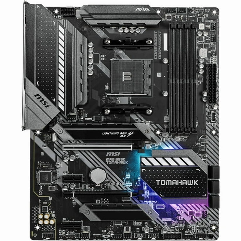 MSI MAG B550 TOMAHAWK AMD Ryzen Motherboard - AM4, SATA 6Gb