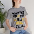 thumbnail image 6 of DJH Apparel | Women's Sports Is A Real Thing Track & Field Unisex Tshirt, 6 of 7