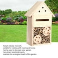 thumbnail image 5 of Wooden Bee Butterfly House,Outdoor Hanging Bamboo Habitat for Bee Butterfly Live,Bee Shelter Nesting,Butterfly Habitat for Garden[B Type], 5 of 9