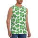 thumbnail image 2 of Balery Green Leaves Camisetas sin mangas para hombre, absorbe la humedad y protege contra el mal olor.-Medium, 2 of 7
