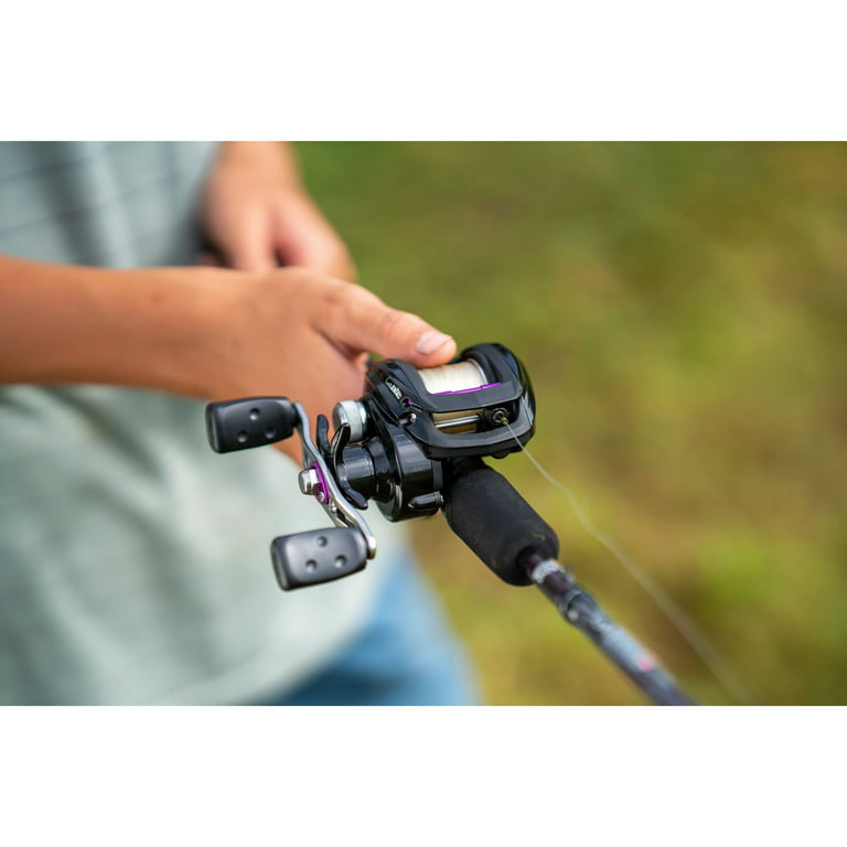  Abu Garcia 6' Gen IKE EZ Cast Youth Fishing Rod and Reel  Baitcast Combo, 1-Piece Rod, Size LP Reel, Right Hand Position, Fishing Rod  and Reel for Kids,Red/White : Sports