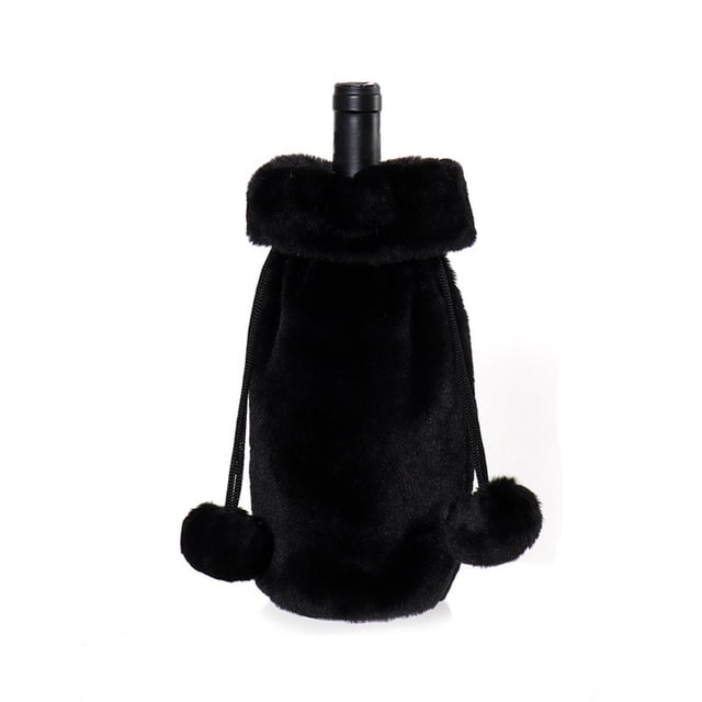 Petites Décorations de Noël, Décorations de Noël Rouges Style Vacances de Noël, Manchon pour Bouteilles de Champagne et de Vin, Décorations de Noël Petite Manchon pour Vin Décorations de Vacances de Noël