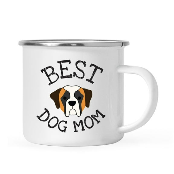 Koyal Wholesale Best Dog Mom Stainless Steel Campfire Mug Saint Bernard, Dog Graphic