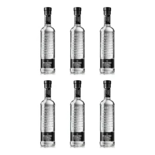 Pack x 6 - Tequila Maestro Dobel Diamante 700 ml Maestro Dobel Mezcla de tequilas reposados, añejos y extra añejos
