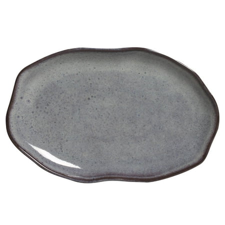 

Shallow Oval Platter Medium Stoneware 11.81x7.87 Tourmaline