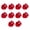 Red, variant on Travel Friendly Heart Shaped Lipstick Organizers 10 Pieces Clear Scale Cosmetic Bottles For Skincare Products