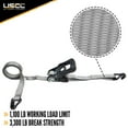 thumbnail image 2 of 1" x 15' Rubber Coated Ratchet Strap w/ Vinyl Coated Wire Hooks - 4, 2 of 5