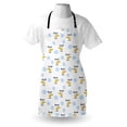 thumbnail image 3 of Kids Apron Cute Aircraft in Clouds Children Boys Girls Babyshower Playroom Cartoon Design, Unisex Kitchen Bib Apron with Adjustable Neck for Cooking Baking Gardening, Blue and Yellow, by Ambesonne, 3 of 3