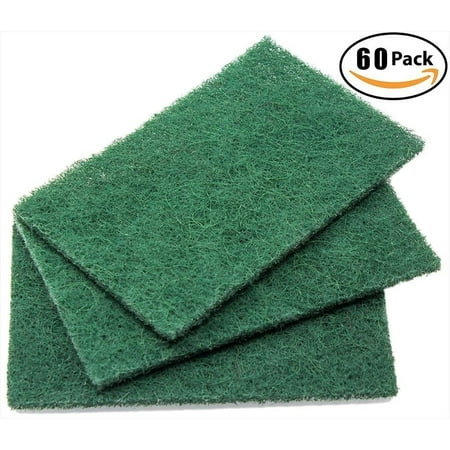 Heavy-Duty Scour Pad 60 Pack: High Abrasive Rating for Intense Scrubbing. 3.5 x 6. Best Used for Baked-On Messes. Restaurant & Commercial-Grade Scouring Pads. Bulk Wholesale