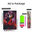 thumbnail image 2 of Couple Dancing Scene DIY 5D Diamond Art Paint with Full Drill Round Diamond Gems Painting by Number Kits for Adults Art Craft Home Wall Decoration 11.8x15.8inch(3), 2 of 8