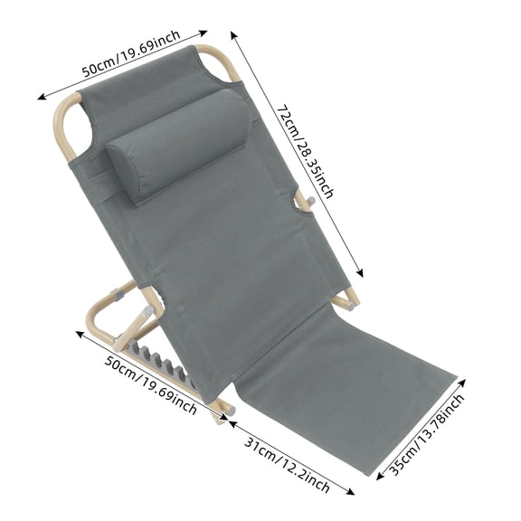 Lifting Bed Backrest Portable Folding Adjustable Sit up Back Rest Beds Chair