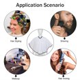 thumbnail image 5 of Makeup Cape, Shortie Makeover Bib for Beauty Salon Smock for Clients, Lightweight Comb-out Beard Shaving Apron Hairdressing Shampoo Cape for Makeup Artist Beautician StylistWhite, 5 of 5