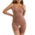 thumbnail image 3 of Elainilye Fashion Shapewear Bodysuit Tummy Control Ladies Seamless One-Piece Crotchless Body Shaper Butt Lifting Shapewear Underwear,Brown, 3 of 9