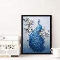 thumbnail image 4 of 5D bricolaje completo taladro diamante pintura azul pavo real cruz puntada bordado hogar pared decoración Likrtyny decoración de arte, 4 of 9