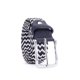 thumbnail image 1 of Minnieouse Cinturón trenzado Mujeres Hombres Pantalones Cintura Ropa decorativa Cintura Banda Casual Holeless Pin Hebilla Correa de nylon Transpirable Cinturones Azul y blanco Minnieouse  AP012253-04, 1 of 6