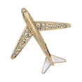 thumbnail image 2 of Airplane Brooch Pin Fashion Jewelry Accessories Rhinestones Vintage Elegant Fashion Style Suit Brooch Lapel Pins for Coat Dance Wedding Men, 2 of 7