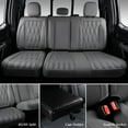 thumbnail image 2 of Coverado Car Seat Covers Full Set, Custom Fit for 2015-2023 F150 2017-2023 F250 F350 Crew Cab, Waterproof Faux Leather Seat Protectors, Gray, 2 of 6