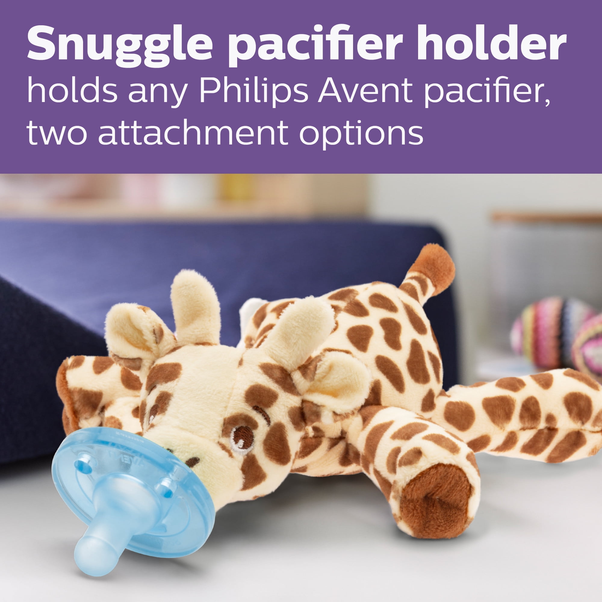 Philips Avent Natural Baby Bottle with Natural Response Nipple, Blue Baby Gift Set with Snuggle, SCD838/04