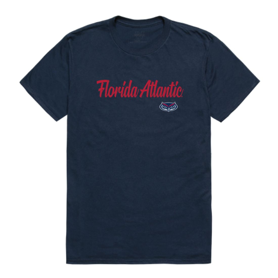 FAU Florida Atlantic University Owls Script Tee T-Shirt Blue Large ...