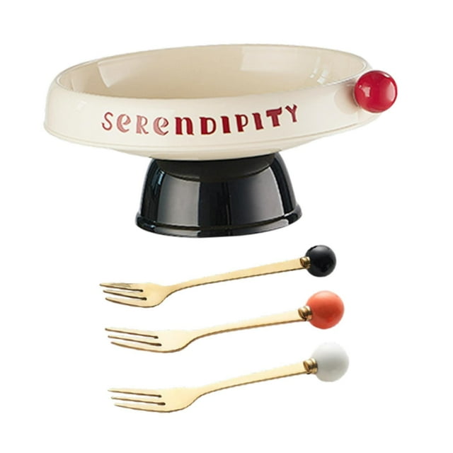 Frutero con patas, contenedor organizador, bandeja de comida, cuenco decorativo, cuenco con Pedestal para frutas secas, golosinas, postres y galletas Base redonda negra.
