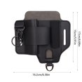 thumbnail image 3 of YUVA Faux Leather Multifunctional Tool Pouch with Flashlight Holster, Portable Belt Storage Organizer for Camping, Hiking & DIY, Lightweight 96g, 3 of 6