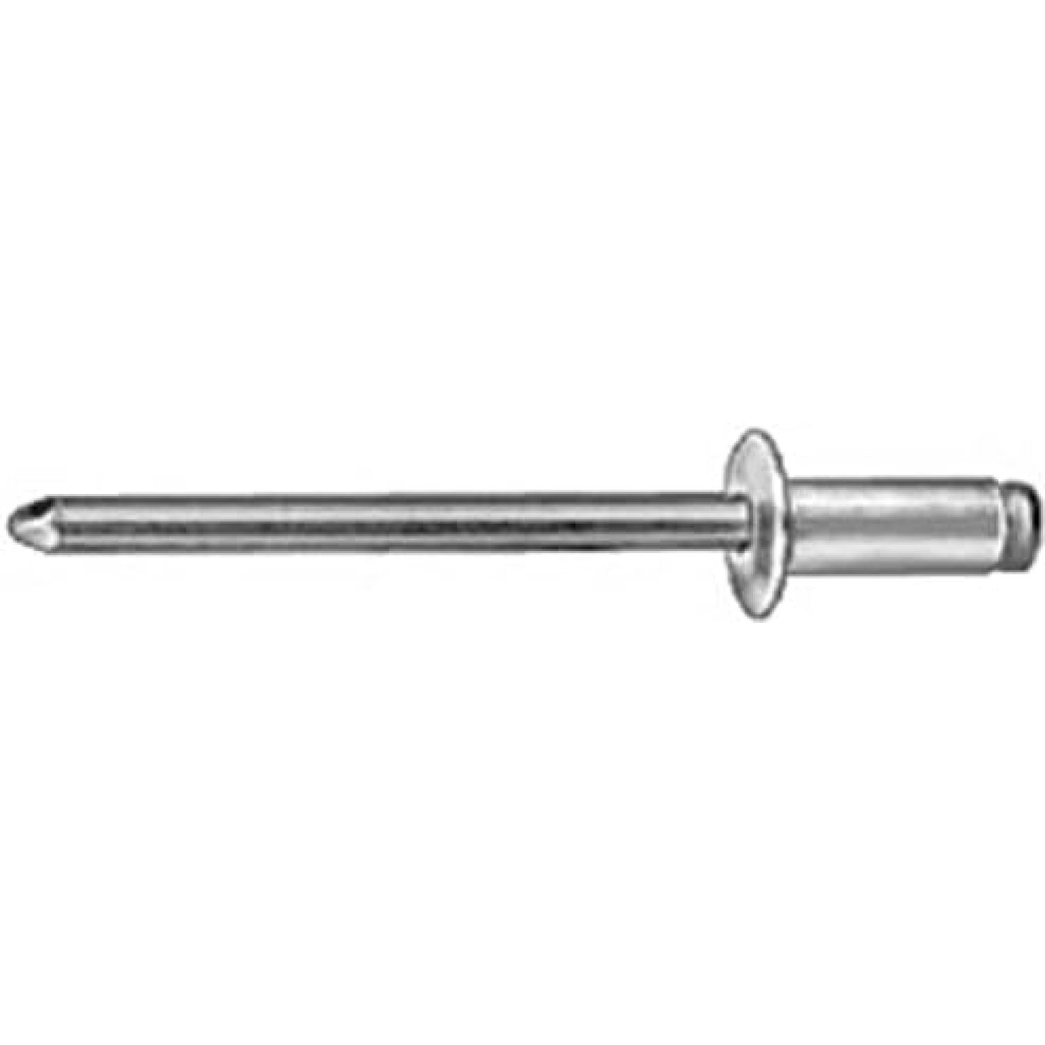 (100) 3/32 All Aluminum Panel Blind Rivets 1/32-1/8 Grip Dome - Walmart.com