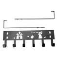 thumbnail image 1 of EXHUMKY Black Iron Punch Free Storage Rack Over Door Hanging Hook for Home Organization, 1 of 7