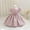 Hot Pink, variant on SERTG Little Girls' Party Dress Sheer Paneled Skirt with Back Zipper Short Sleeve Round Neck Princesse Outfit for 6 Months-4 Years(White,12 Months)