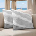 thumbnail image 5 of Pillow Covers 20x20 Set of 2, Ombre Ocean Beach Square Throw Pillow Covers for Couch/Sofa/Living Room, Nautical Coastal Beach Sandy Gradient Gray Decorative Soft Pillowcases for Couch Throw Pillows, 5 of 9