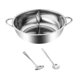 thumbnail image 5 of Olla caliente de acero inoxidable con cucharas, olla para sopa de dos sabores, utensilios de cocina, olla caliente 32cm, 5 of 9
