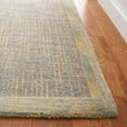 thumbnail image 3 of SAFAVIEH Abstract Clive Bordered Wool Runner Rug, Gold/Gray, 2'3" x 8', 3 of 11