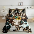 thumbnail image 1 of Erosebridal Rustic Skeleton Bedding Toddler Comforter Set, Western Animal Down Comforter, Leopard Print Decor, Reversible 2pcs, 1 of 8