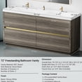 thumbnail image 4 of E1 Grade Eco - friendly Panels, Invisible Handles | Pre - assembled for Time - saving, Separate Storage and Drainage | Formaldehyde - free and Easy - to - use Bathroom Solution, 4 of 6