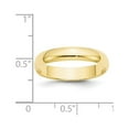 thumbnail image 3 of Auriga Fine Jewelry 10K Yellow Gold 4mm Lightweight Half Round Wedding Band for Women Size 7, 3 of 5