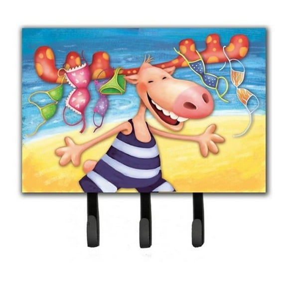 Moose on the Beach Leash or Key Holder