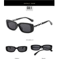 thumbnail image 4 of Lunettes de Soleil Mode à Monture Carrée Mode de Rue pour Hommes et Femmes Pare-Soleil Extérieur (Couleur : C, Taille : Moyen), 4 of 4