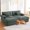 Sage Green 0R, variant on Living Room Sofas 61.6" Pull Out Sofa Bed Modern Chenille Convertible Loveseat Sofa with Adjsutable Backrest, 2 Pillows, Cup Holders, USB Ports for Living Room, Apartment (Old SKU:WF307725AAE), Gray,