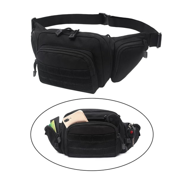 1pc Riñonera Bandolera Hombres Mujeres con cinturón Negro shamjiam paquete de cintura