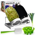 thumbnail image 1 of Kit de germinación de semillas ZESTIGREENS con 2 frascos Mason y soporte, 1 of 7